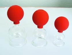 Schröpfglas mit Ball 3,5cm