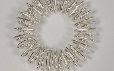 Chinesischer Massagering -silber-