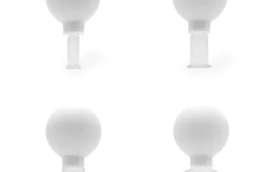 Face Cups mit Ball (4-teiliges Set) (weiß)