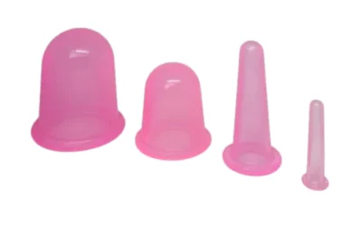 4-teiliges Schröpf-Set (Farbe: Zartes Guaven rosa)