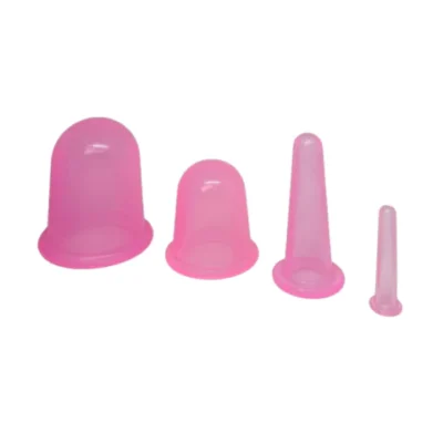 4-teiliges Schröpf-Set (Farbe: Zartes Guaven rosa)