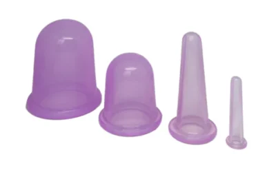4-teiliges Schröpf-Set (Farbe: Leichtes Lavendel lila)
